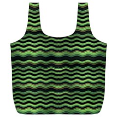 Modern Wavy Stripes Pattern Full Print Recycle Bags (l)  by dflcprints