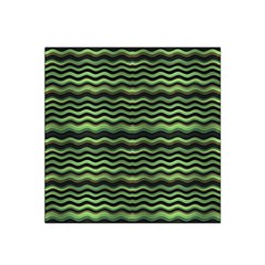 Modern Wavy Stripes Pattern Satin Bandana Scarf by dflcprints