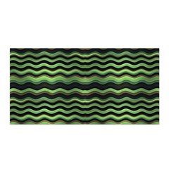 Modern Wavy Stripes Pattern Satin Wrap by dflcprints