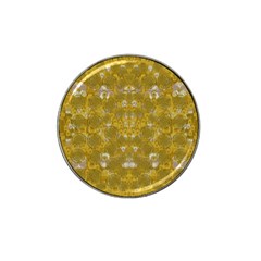 Golden Stars In Modern Renaissance Style Hat Clip Ball Marker (4 Pack) by pepitasart