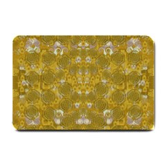 Golden Stars In Modern Renaissance Style Small Doormat  by pepitasart