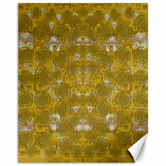 Golden Stars In Modern Renaissance Style Canvas 11  X 14   by pepitasart