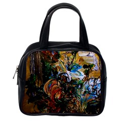 Flowers And Mirror Classic Handbags (one Side) by bestdesignintheworld