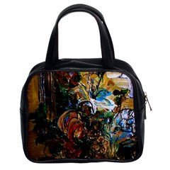 Flowers And Mirror Classic Handbags (2 Sides) by bestdesignintheworld