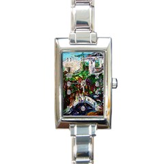 Gatchina Park 4 Rectangle Italian Charm Watch by bestdesignintheworld