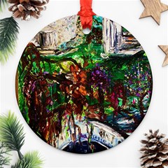 Gatchina Park 4 Round Ornament (two Sides) by bestdesignintheworld