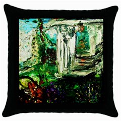 Gatchina Park 3 Throw Pillow Case (black) by bestdesignintheworld