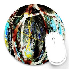 Egg In The Duck Round Mousepads by bestdesignintheworld