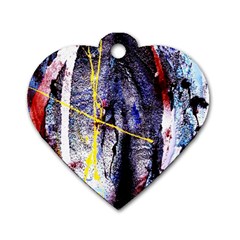 Egg In The Duck   Needle In The Egg 7 Dog Tag Heart (two Sides) by bestdesignintheworld