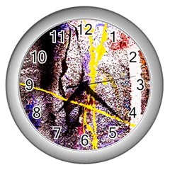 Egg In The Duck   Needle In The Egg 1 Wall Clocks (silver)  by bestdesignintheworld