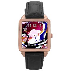 Immediate Attraction 8 Rose Gold Leather Watch  by bestdesignintheworld