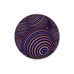 Abtract Colorful Spheres Magnet 3  (round) by Modern2018