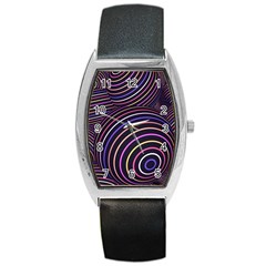 Abtract Colorful Spheres Barrel Style Metal Watch by Modern2018