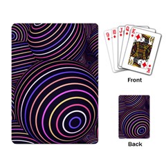 Abtract Colorful Spheres Playing Card