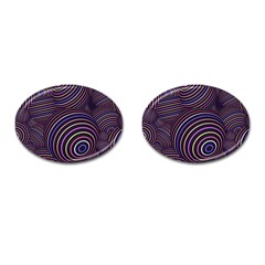 Abtract Colorful Spheres Cufflinks (oval)