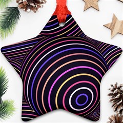 Abtract Colorful Spheres Star Ornament (two Sides) by Modern2018