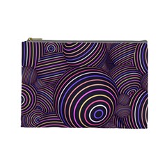 Abtract Colorful Spheres Cosmetic Bag (large)  by Modern2018