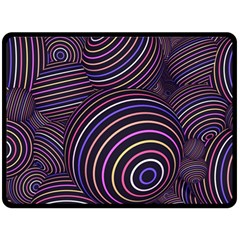 Abtract Colorful Spheres Double Sided Fleece Blanket (large)  by Modern2018