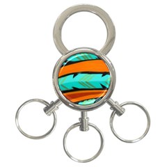 Abstract Art Artistic 3-ring Key Chains by Modern2018