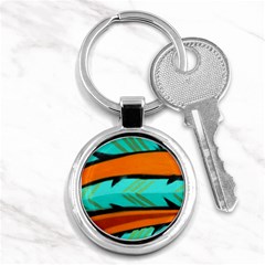 Abstract Art Artistic Key Chains (round)  by Modern2018