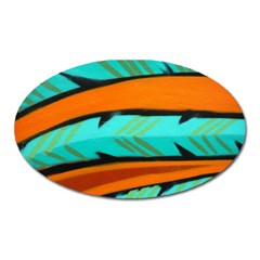 Abstract Art Artistic Oval Magnet by Modern2018