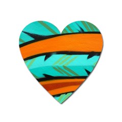 Abstract Art Artistic Heart Magnet by Modern2018