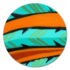 Abstract Art Artistic Magnet 5  (round) by Modern2018