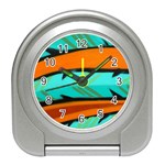 Abstract Art Artistic Travel Alarm Clocks Front