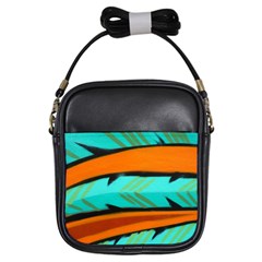 Abstract Art Artistic Girls Sling Bags by Modern2018