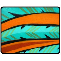 Abstract Art Artistic Double Sided Fleece Blanket (medium) 