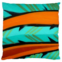 Abstract Art Artistic Large Flano Cushion Case (one Side)