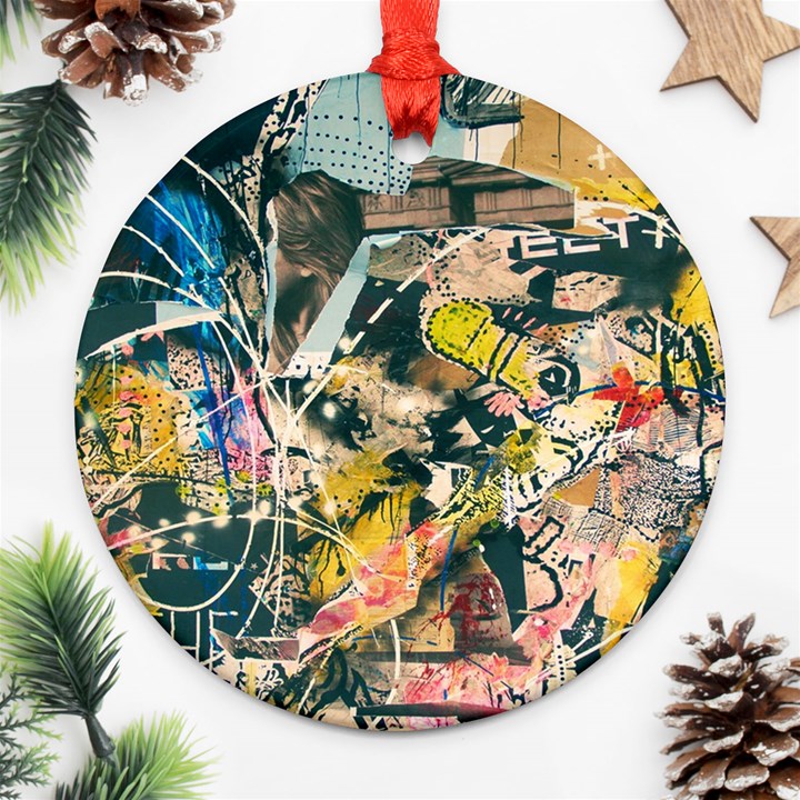 Abstract Art Berlin Ornament (Round)