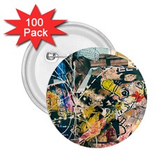 Abstract Art Berlin 2 25  Buttons (100 Pack) 