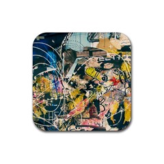 Abstract Art Berlin Rubber Coaster (square)  by Modern2018