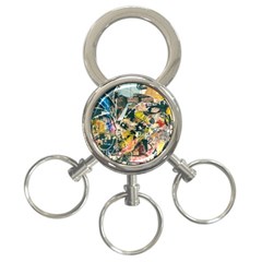 Abstract Art Berlin 3-ring Key Chains by Modern2018