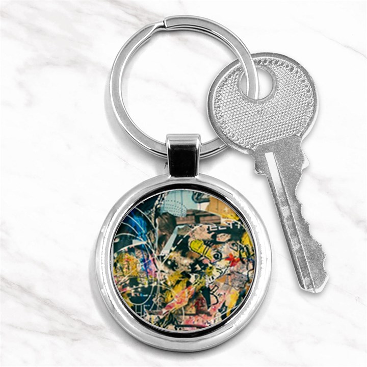 Abstract Art Berlin Key Chains (Round) 