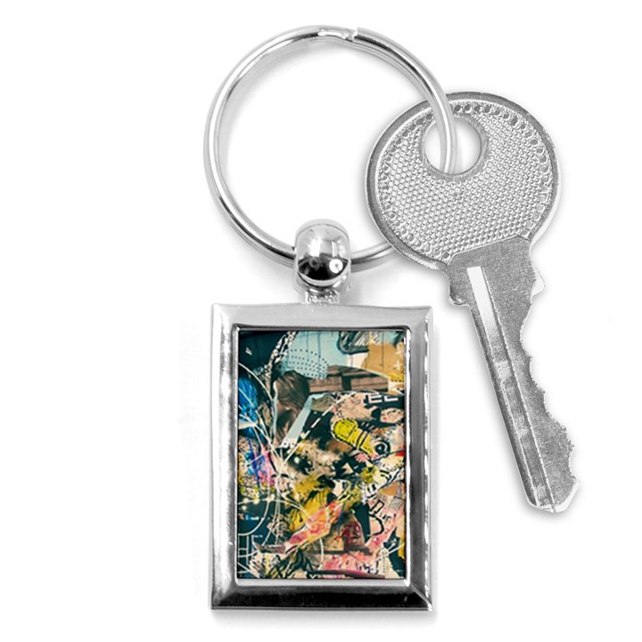 Abstract Art Berlin Key Chains (Rectangle) 