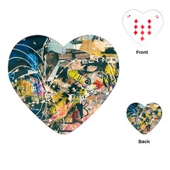 Abstract Art Berlin Playing Cards (heart)  by Modern2018