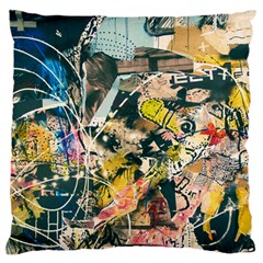 Abstract Art Berlin Large Flano Cushion Case (two Sides) by Modern2018