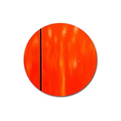 Abstract Orange Magnet 3  (round) by Modern2018