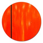 Abstract Orange Magnet 5  (Round) Front