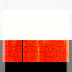 Abstract Orange Rectangular Jigsaw Puzzl by Modern2018