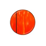 Abstract Orange Hat Clip Ball Marker (10 pack) Front