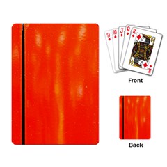 Abstract Orange Playing Card by Modern2018