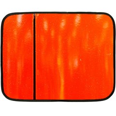 Abstract Orange Fleece Blanket (mini)