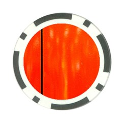 Abstract Orange Poker Chip Card Guard (10 Pack) by Modern2018