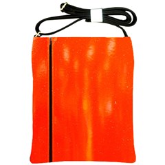 Abstract Orange Shoulder Sling Bags by Modern2018