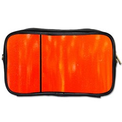 Abstract Orange Toiletries Bags 2-side