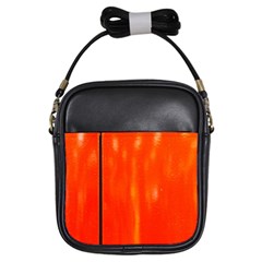 Abstract Orange Girls Sling Bags by Modern2018