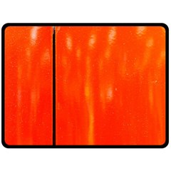 Abstract Orange Fleece Blanket (large)  by Modern2018